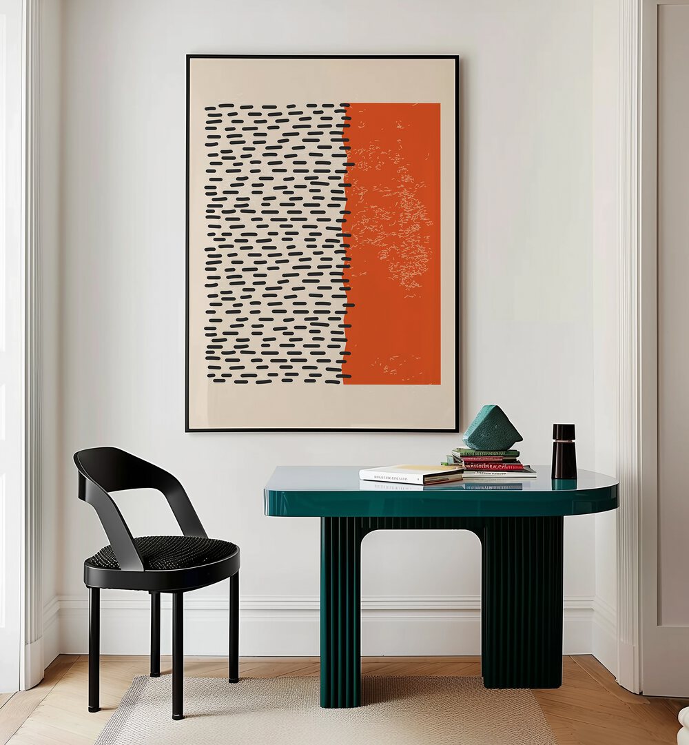 Transform your space with GEOMETRIC EXPRESSION I, BOHO ART PRINTS by Jay Stanley, blending modern design and whimsy.