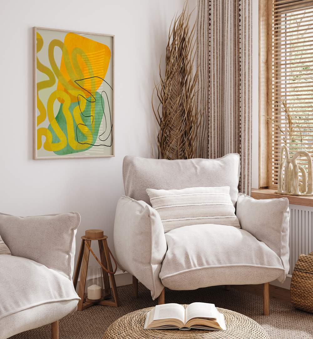 Brighten your space with PAINTED LINES VIII KOPIE, stunning ABSTRACT PAINTINGS by Ana Rut Bre for a modern touch.
