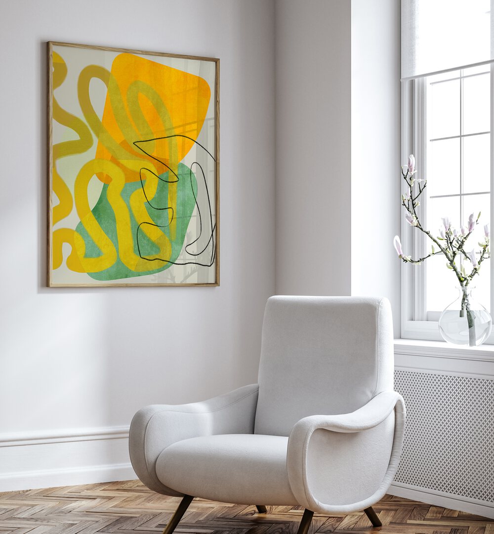 Bright and vibrant, PAINTED LINES VIII KOPIE, ABSTRACT PAINTINGS transforms your space with modern elegance.