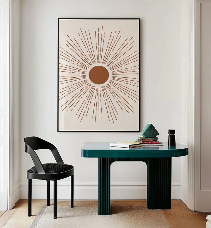 Stylish interior featuring HENRI MATISSE WOMAN III, BOHO ART PRINTS by Jay Stanley, enhancing bohemian elegance.