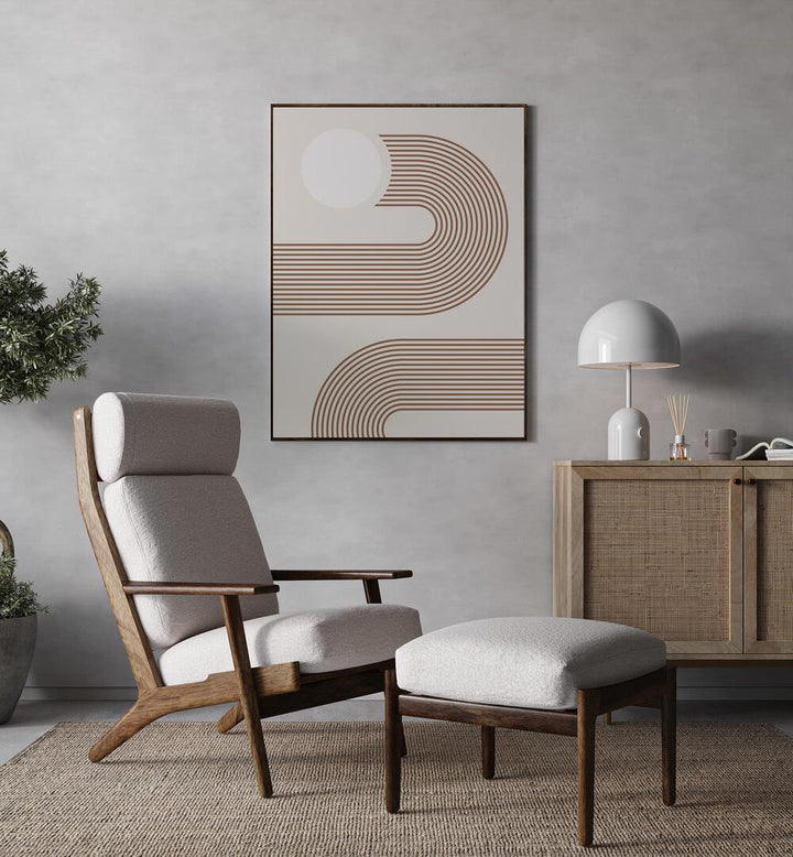 Stylish BEIGE ARC, BOHO ART PAINTINGS elevate modern interiors with elegance and contemporary design.