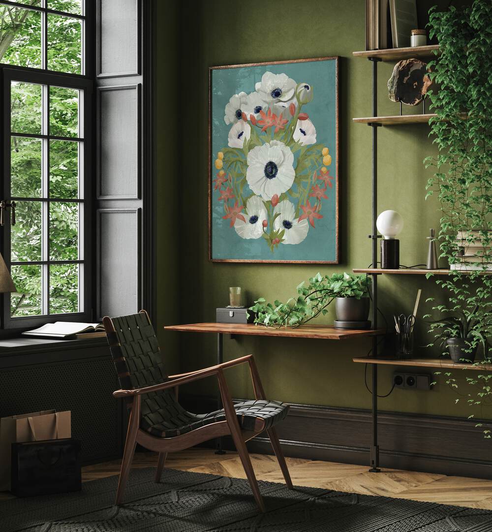 Vibrant ANEMONE, FLORAL FLOWER PAINTINGS enhance home decor with natural beauty and artistic elegance.