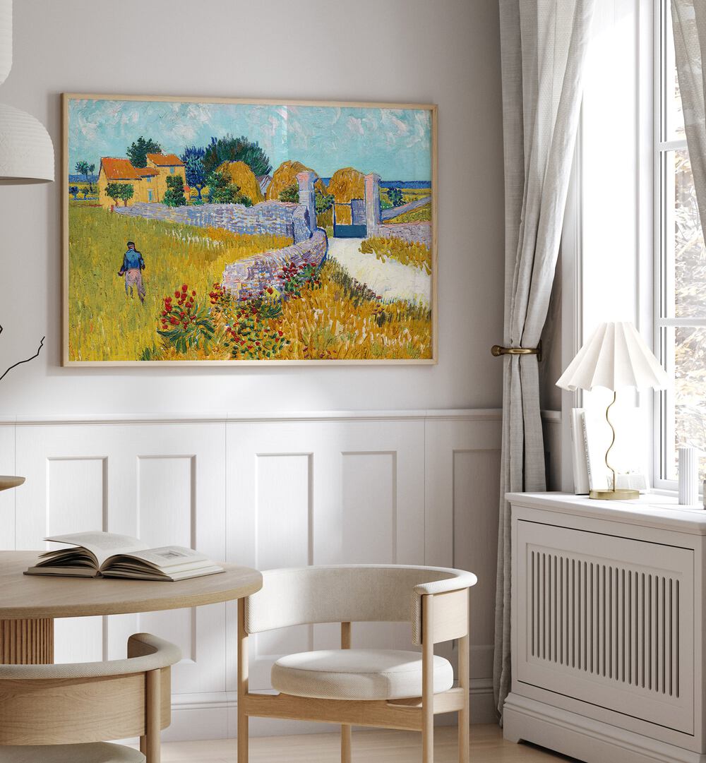 FARMHOUSE IN PROVENCE (1888) ,  VINTAGE PAINTINGS