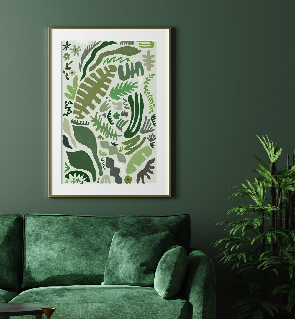 Vibrant GREEN GARDEN, FLORAL FLOWER PAINTINGS enhance your space with natural beauty and botanical elegance.