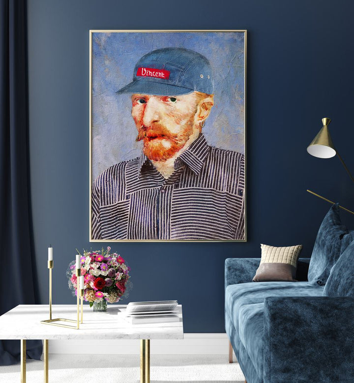 Stylish HIPSTER VINCENT, ALTERED ART PRINTS by Dikhotomy, perfect for modern art lovers and unique home decor.