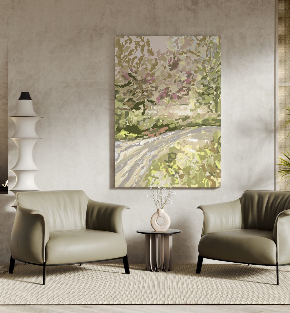 Transform your space with BUMPS AND BLOOMS, FLORAL FLOWER PAINTINGS showcasing serene landscapes in vibrant colors.