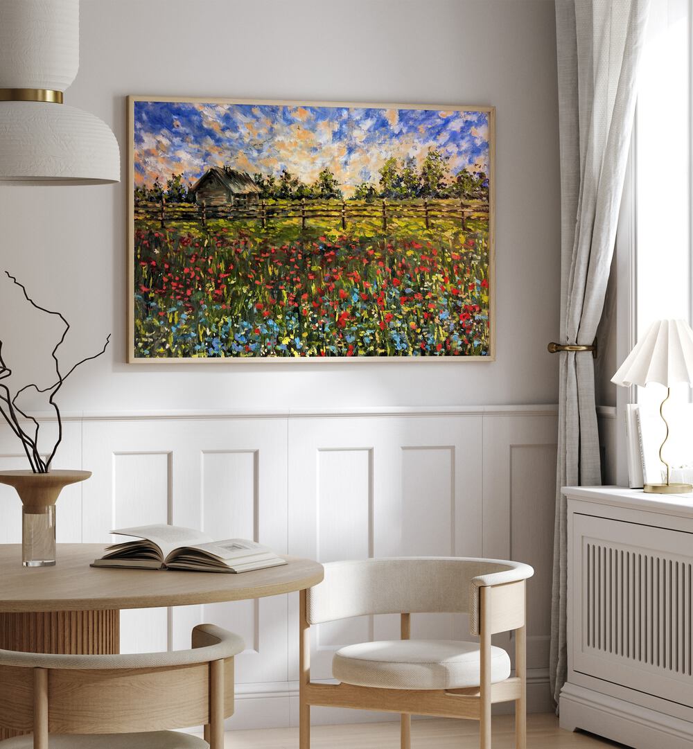 Exquisite COUNTRYSIDE, LANDSCAPE PAINTINGS enhance your space with vibrant colors and a touch of nature's beauty.