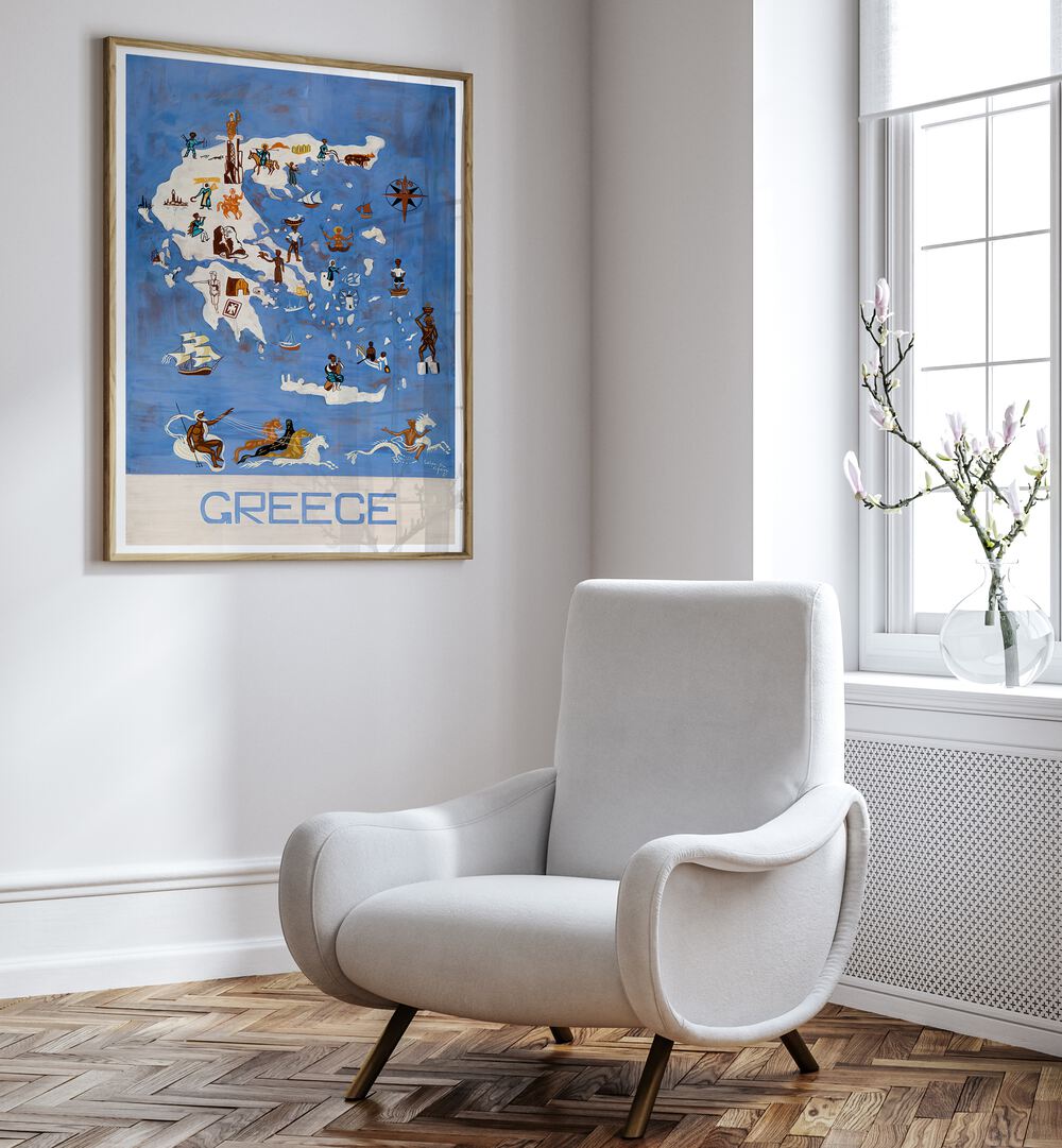 GREECE III, VINTAGE TRAVEL POSTERS beautifully enhance your space with Greece's stunning landscapes and rich heritage.
