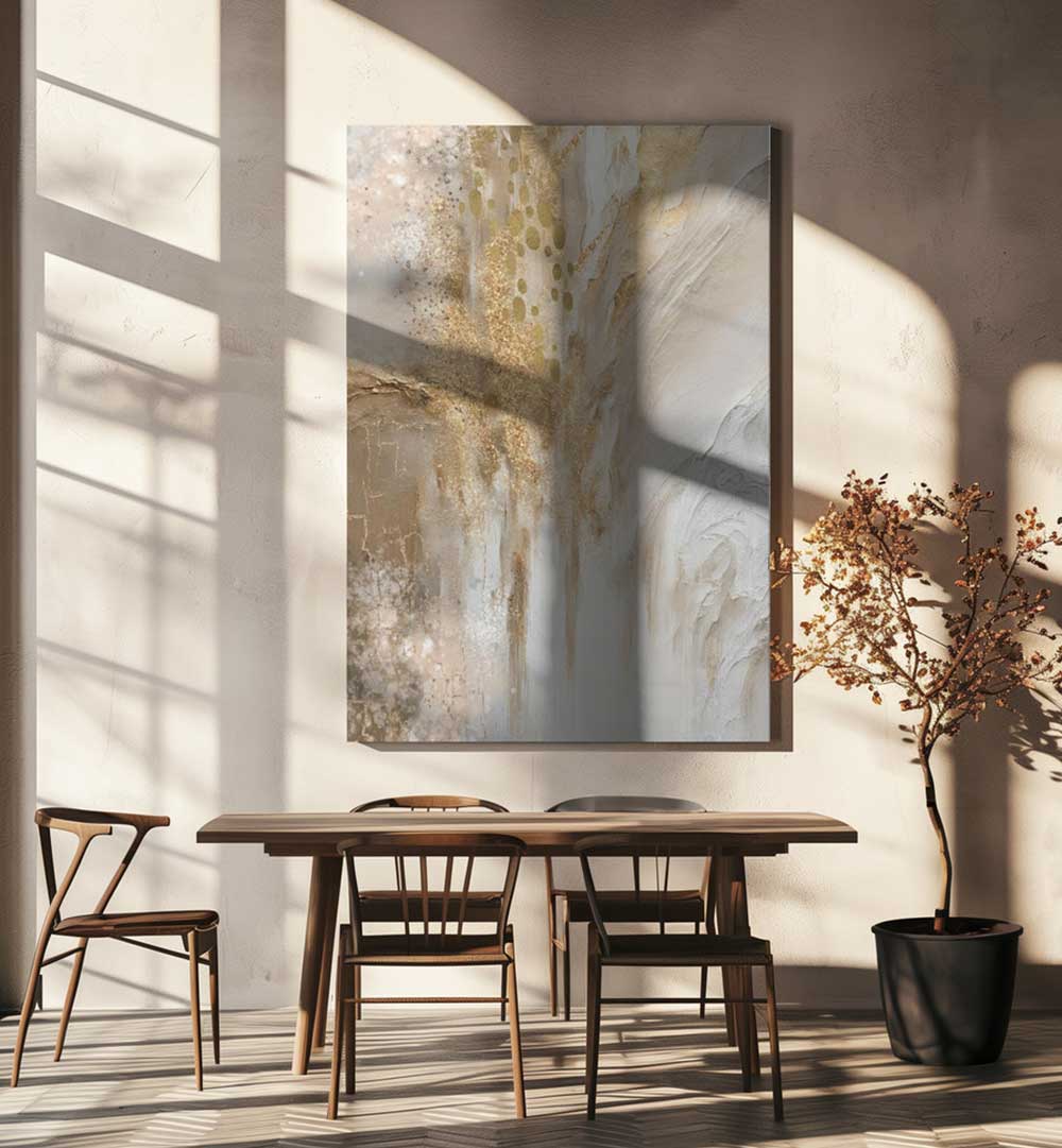 GOLDEN MARBLE , BOHO ART PAINTINGS