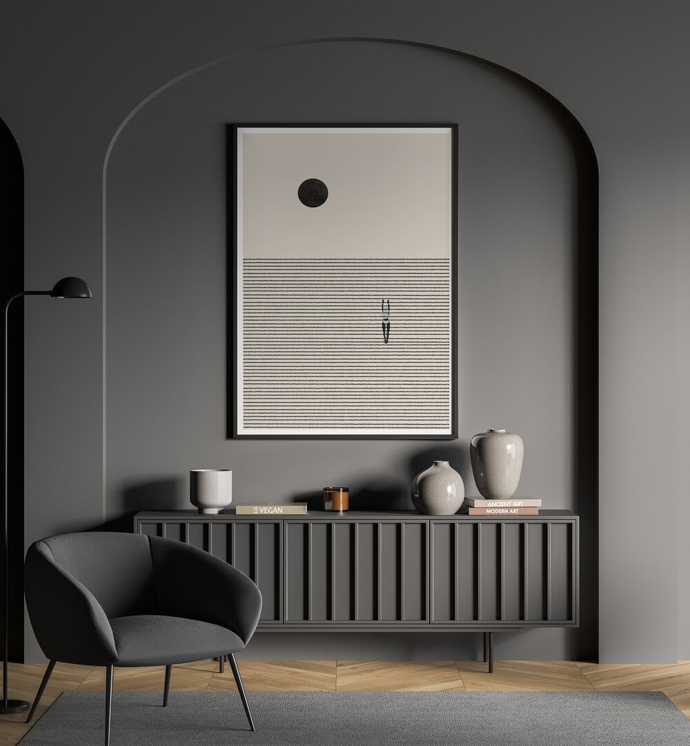 Stylish living room featuring NONCONFORMIST MOVE, BOHO ART PAINTINGS by MIUUS STUDIO, perfect for unique decor.