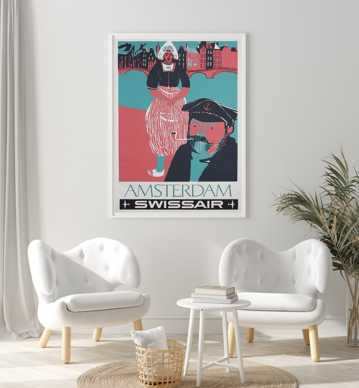 Stylish AMSTERDAM II Vintage Travel Posters showcasing Amsterdam's charm, perfect for elevating your décor.