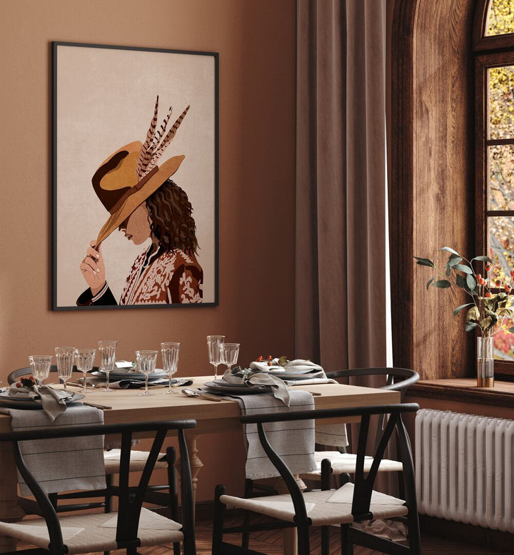 Brunette portraits by Emel Tunaboylu add elegance to your space with stunning artwork on premium canvas.