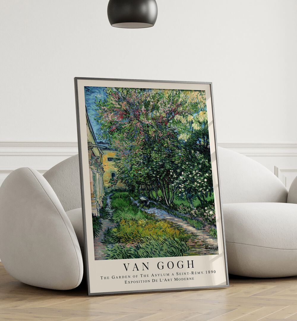 WHISPERS OF SOLITUDE: THE GARDEN OF THE ASYLUM 1890 , VINTAGE PAINTINGS