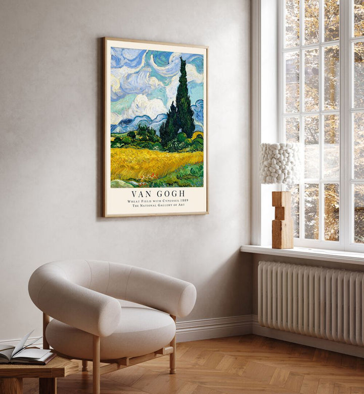 WHISPERS OF THE HARVEST : VAN GOGH'S WHEAT FIELD WITH CYPRESSES - 1889, VINTAGE PAINTINGS