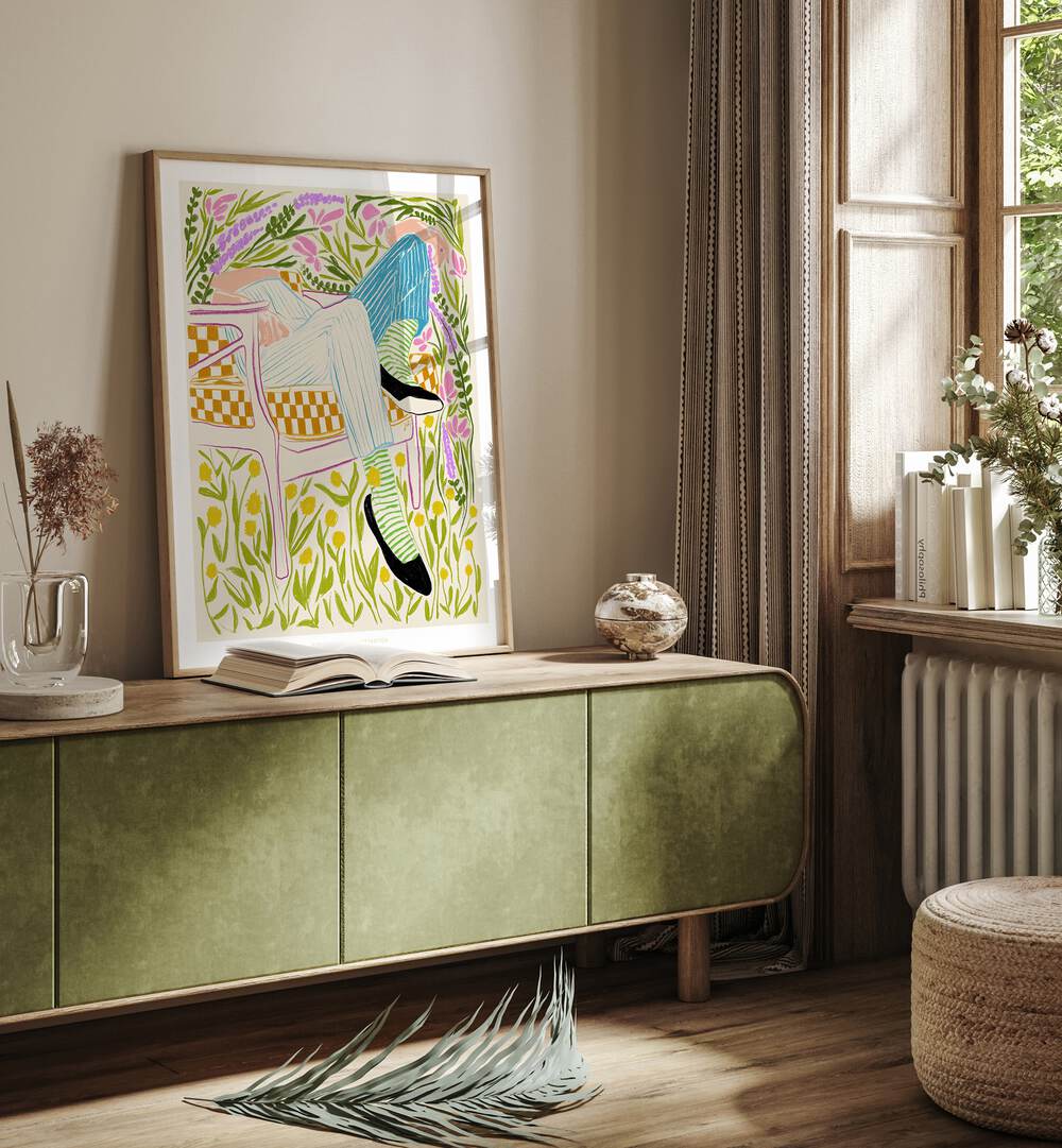Transform your space with QUIET II, VIBRANT art print, blending tranquility and vibrant colors in modern decor.