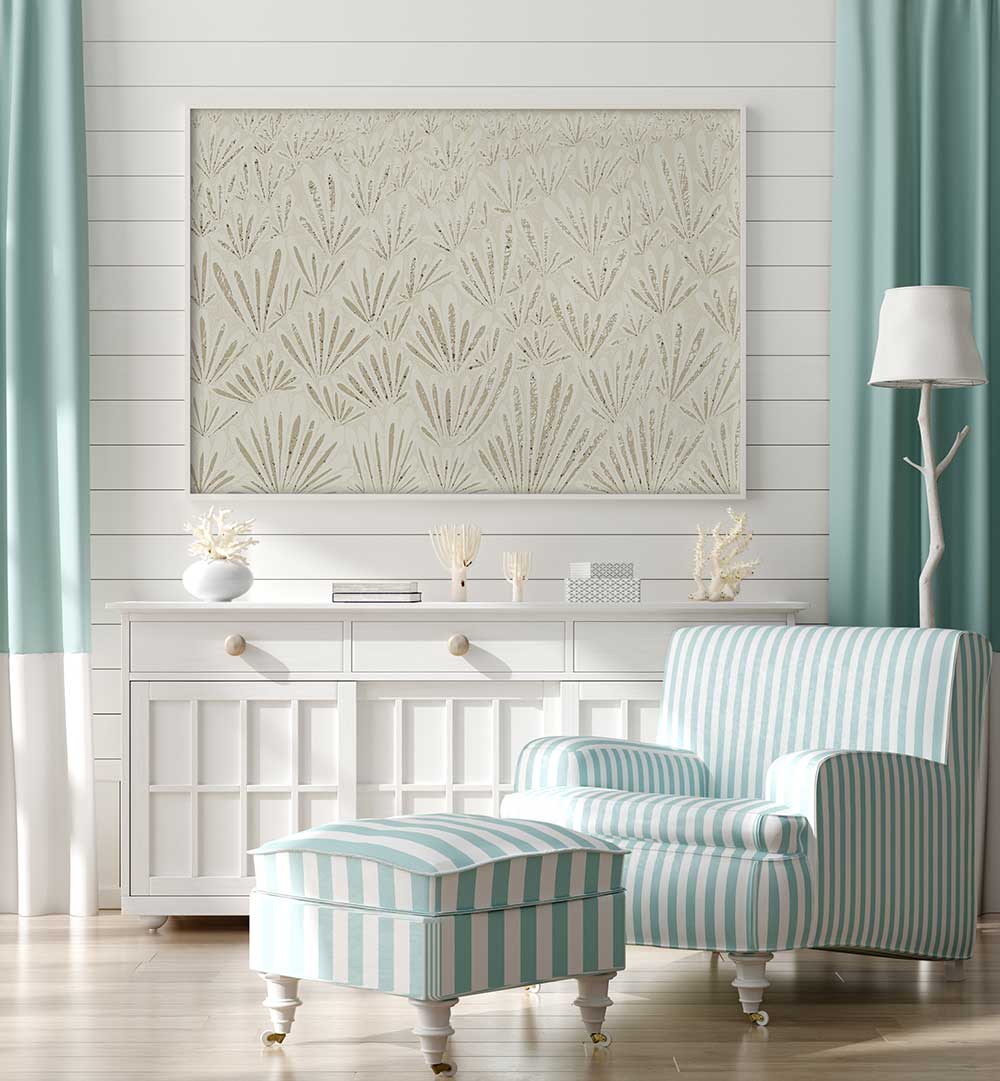 Elevate your decor with CALMING ESSENTIALS I, PATTERN ART PRINTS, perfect for a tranquil living space.