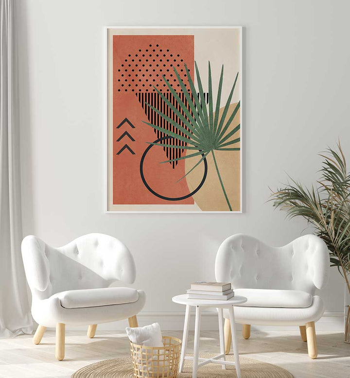 GEOMETRIC OASIS , BOHO ART PAINTINGS