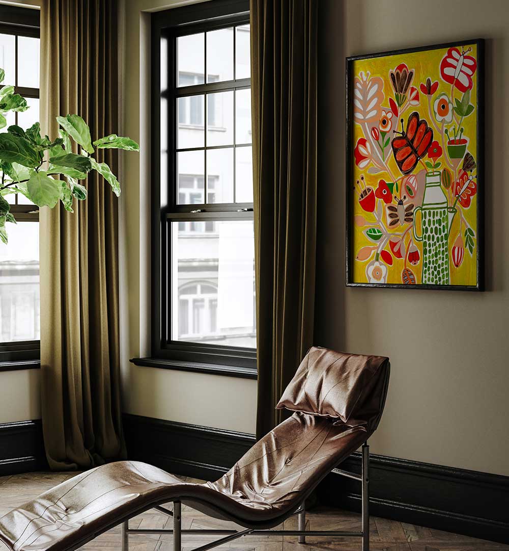 FLOWERS AND BUTTERFLIES , FLORAL FLOWER PAINTINGS