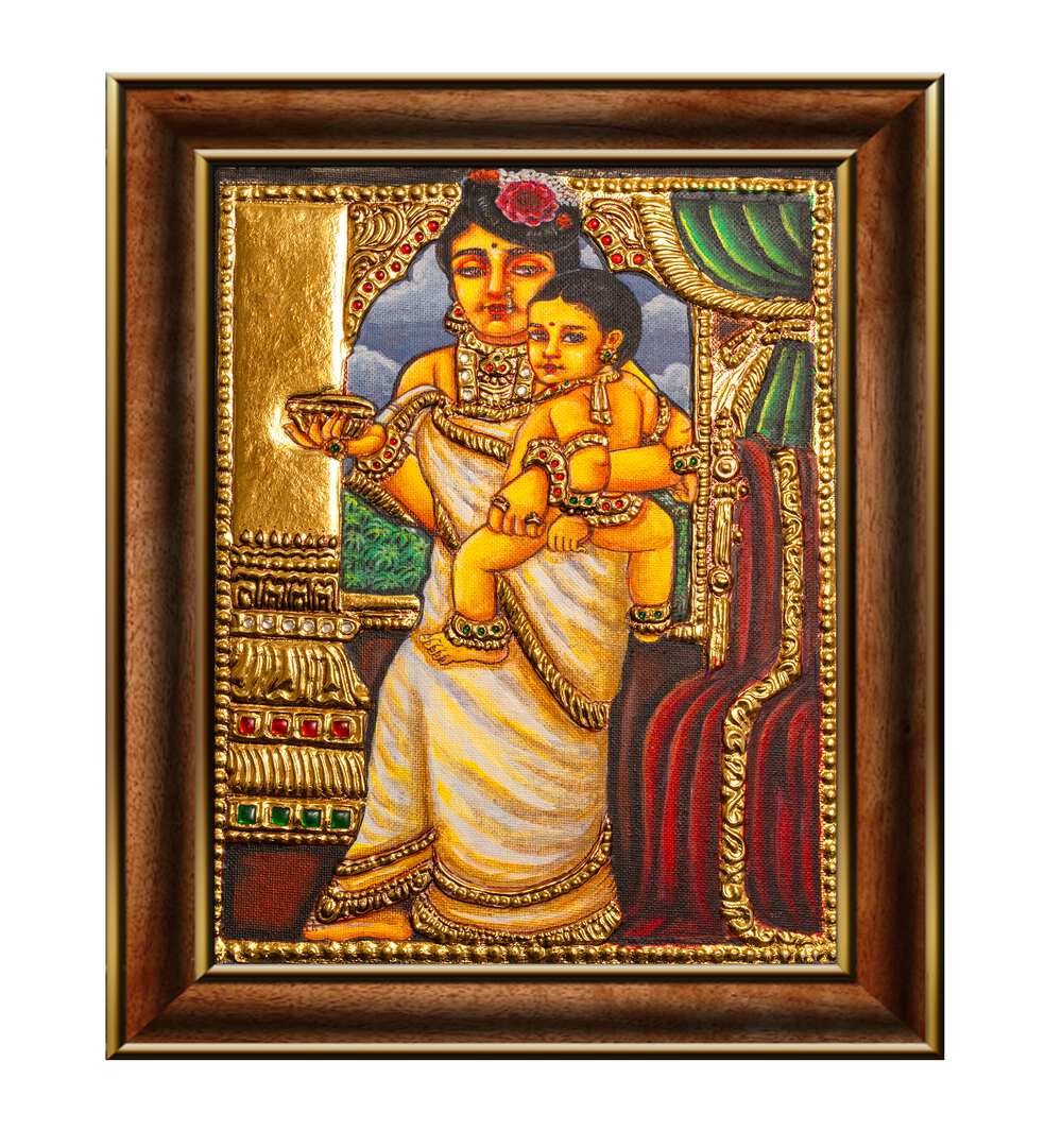 RAJA RAVI VERMA STYLE - WOMEN I , HANDMADE ARTWORKS
