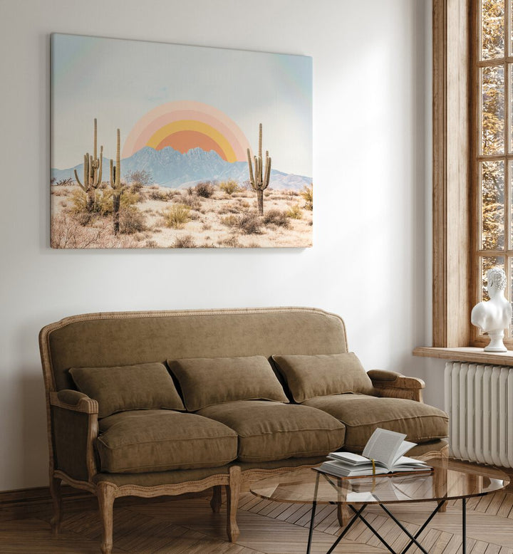 Warm and serene, the ARIZONA SUNRISE, LANDSCAPE PAINTINGS enhance any home with desert beauty and tranquility.