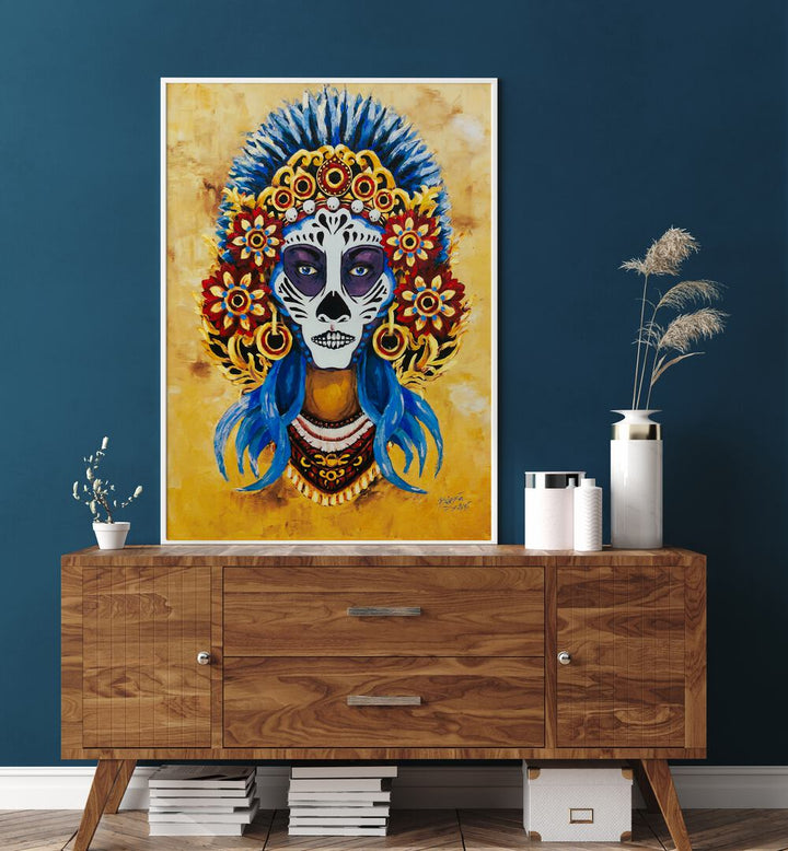 Vibrant ETERNAL SPIRIT, COWBOY painting, showcasing modern Americana artistry and cowboy culture charm.