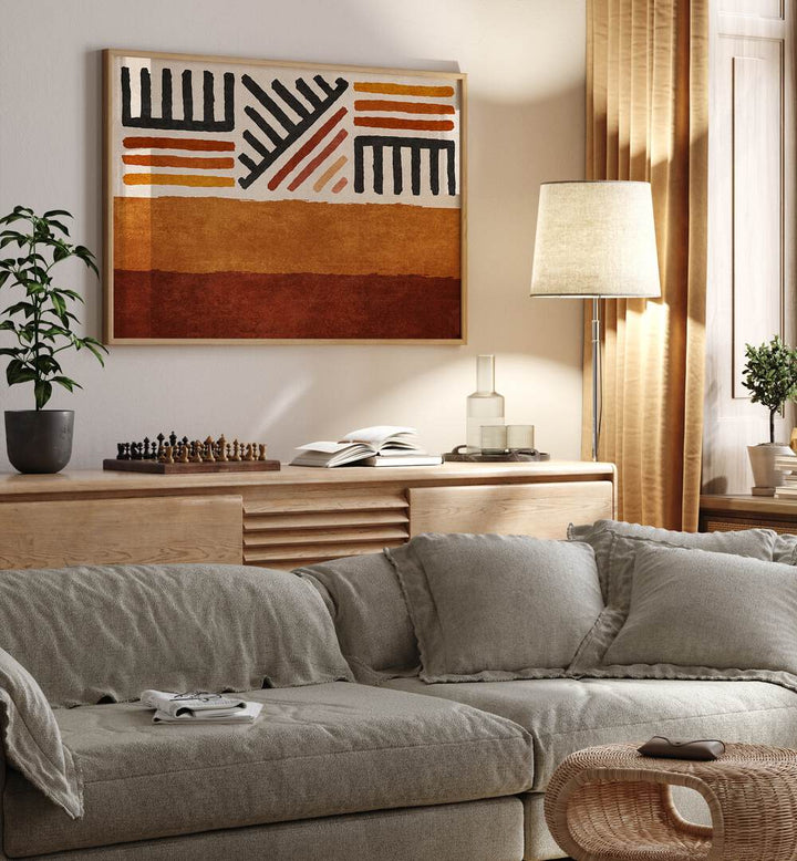 Transform your space with the Rug Pattern, Boho Art Paintings by Emel Tunaboylu, showcasing stunning modern design.