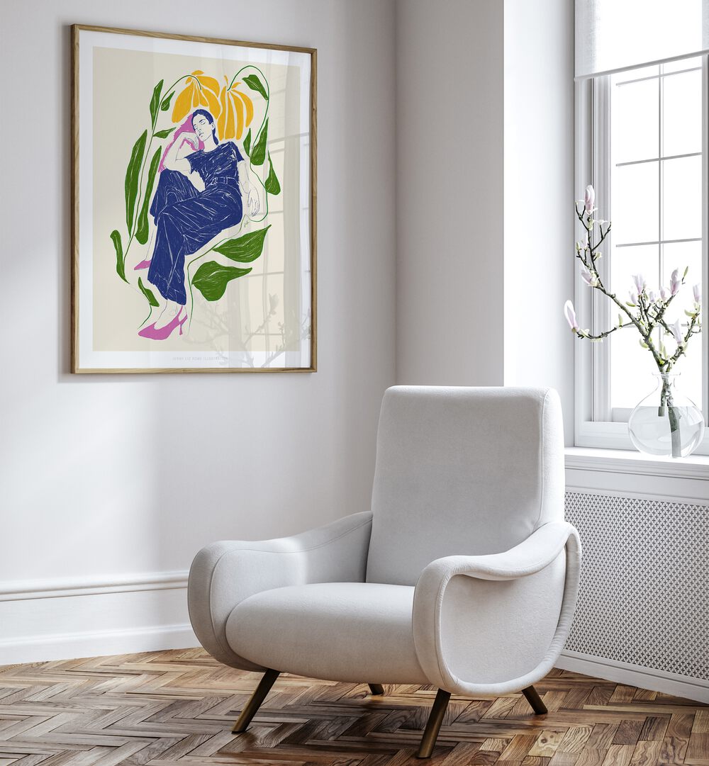 Transform your space with QUIET IN GARDEN, VIBRANT art prints that blend tranquility and vibrant energy beautifully.