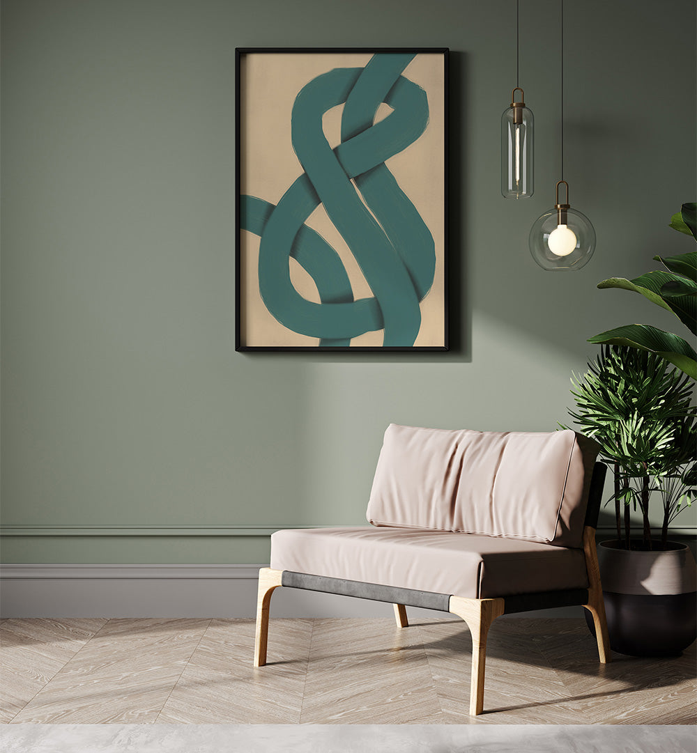 THE GREEN KNOT , ABSTRACT PAINTINGS