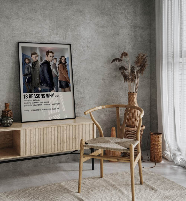 Stylish 13 REASONS WHY (2017) , MOVIE POSTERS displayed in a modern space, perfect for fans of the series.