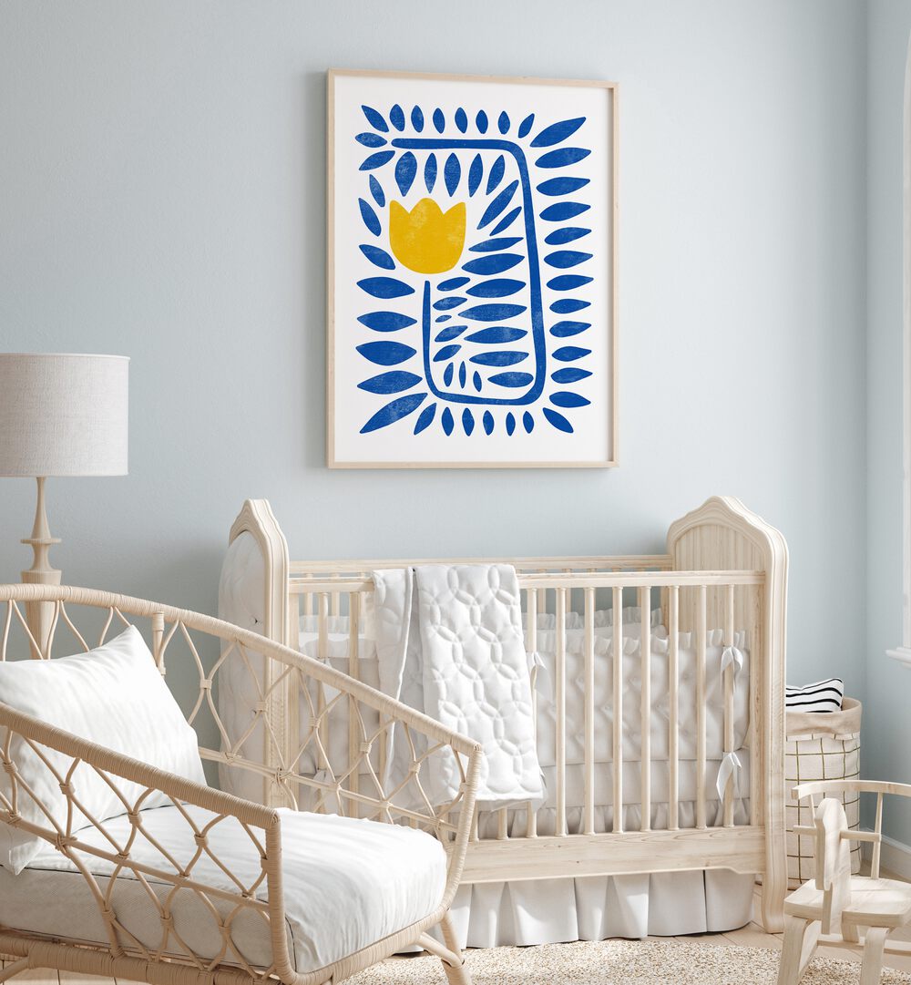 Brighten your space with the YELLOW TULIP HARMONY, FLORAL FLOWER PAINTINGS, showcasing vibrant tulips and elegant design.