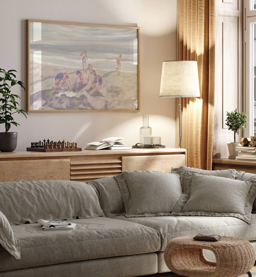 CUZZIES AT THE BEACH, BEACH PAINTINGS bring serene coastal vibes to your living space with stunning landscape art.