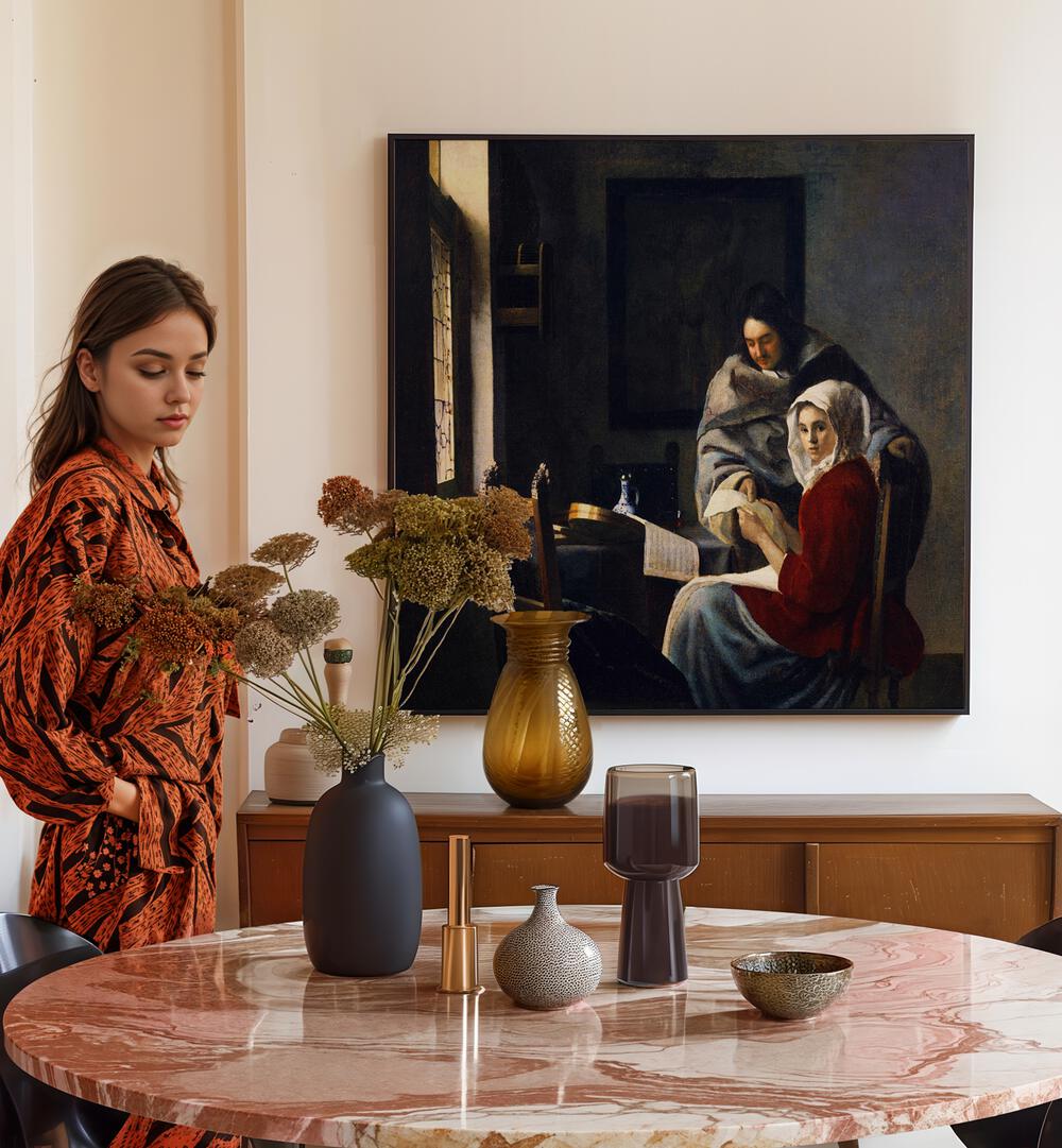 GIRL INTERRUPTED , VINTAGE PAINTINGS