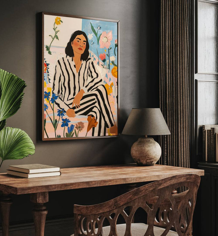 VIVID ENCHANTMENT art print adds vibrant elegance to your space, creating a captivating focal point for any room.