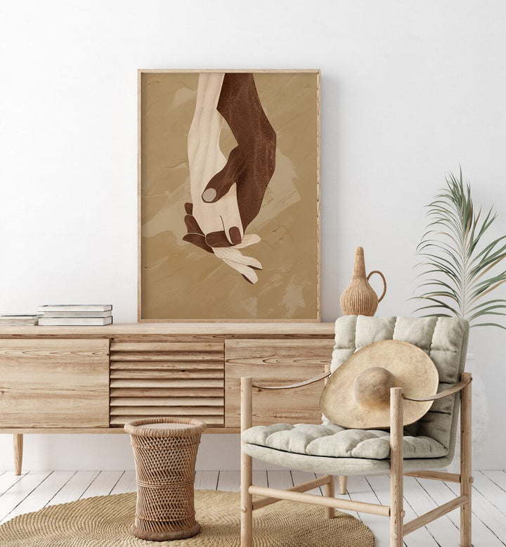 Stylish COLOUR-NITY, BOHO ART PAINTINGS display, enhancing creativity and vibrancy in modern home decor.