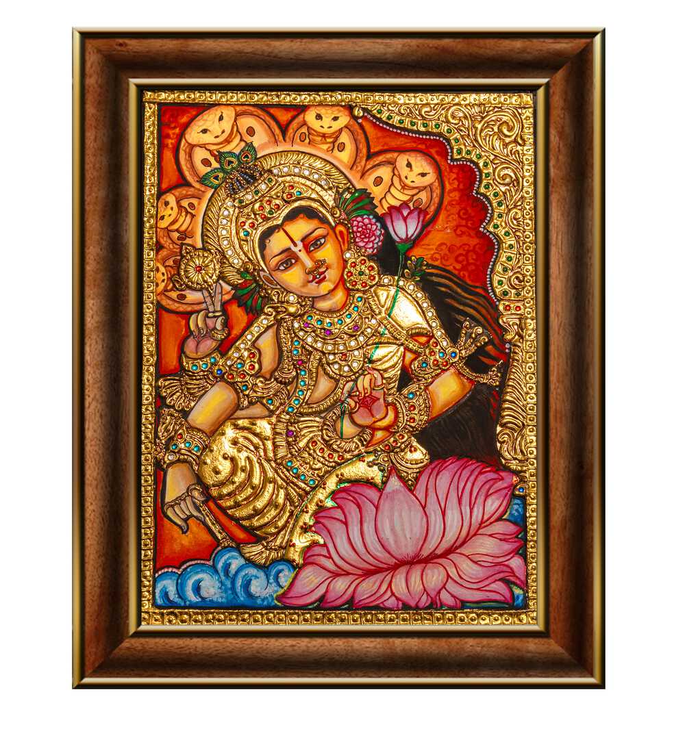 SRI LAXMI NARAYANA IN ARDHANARISWARA , HANDMADE ARTWORKS