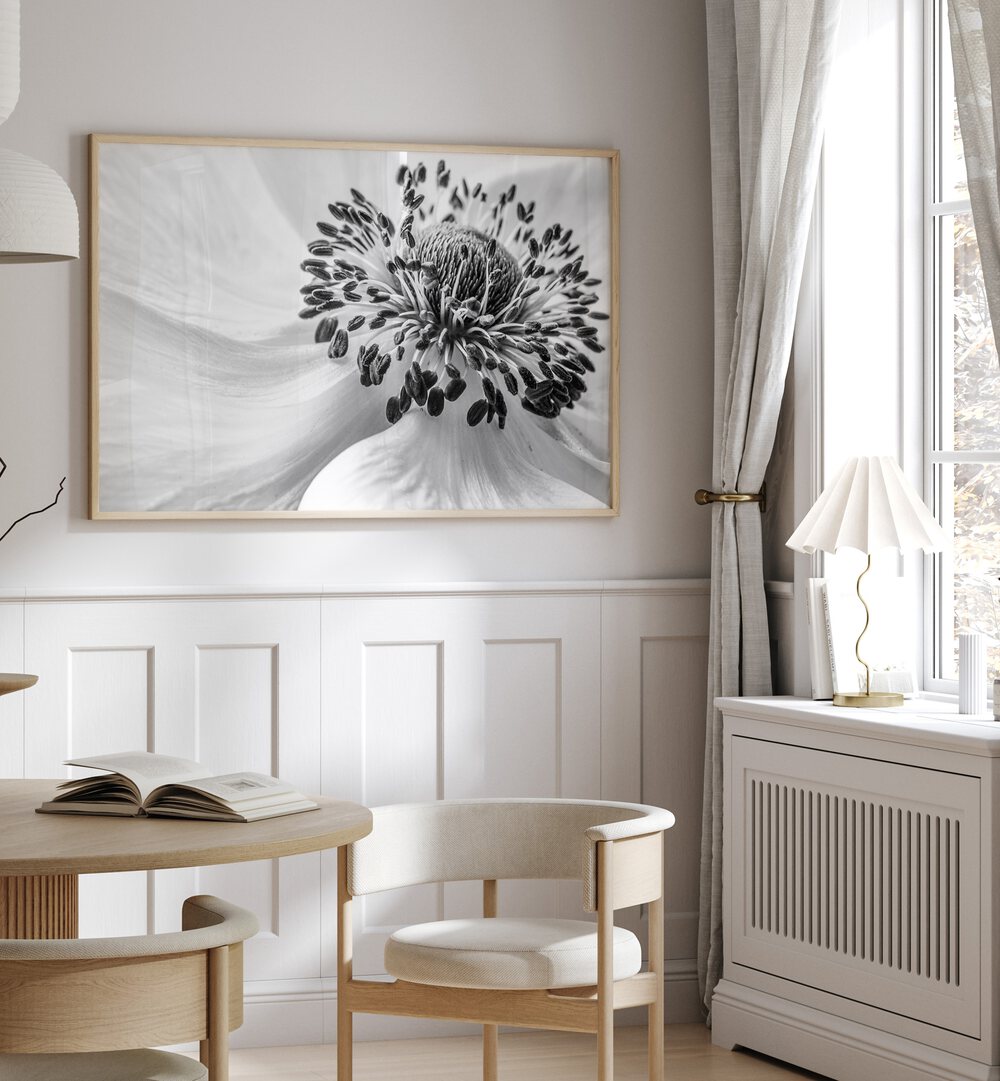 Elegant ANEMONE, FLORAL FLOWER PAINTINGS enhance home decor, serving as a stunning centerpiece in any living space.