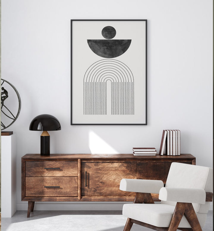 Enhance your decor with ARCH COMPOSITION VI, BOHO ART PAINTINGS by MIUUS Studio, perfect for modern living spaces.