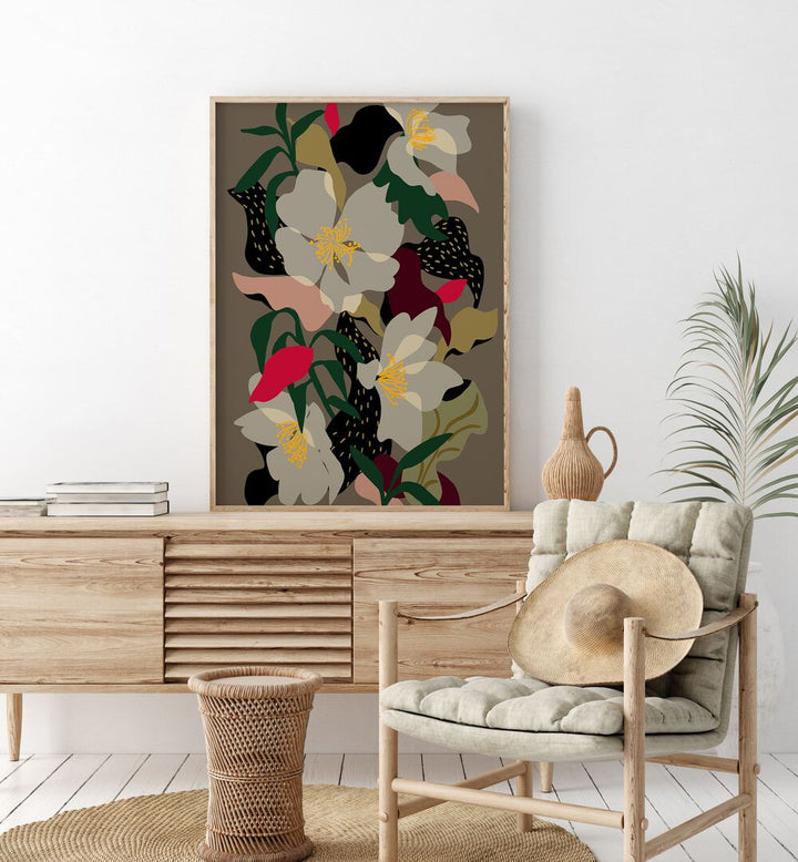 Transform your space with FLORAL RHYTHM V, a stunning example of FLORAL FLOWER PAINTINGS showcasing vibrant designs.