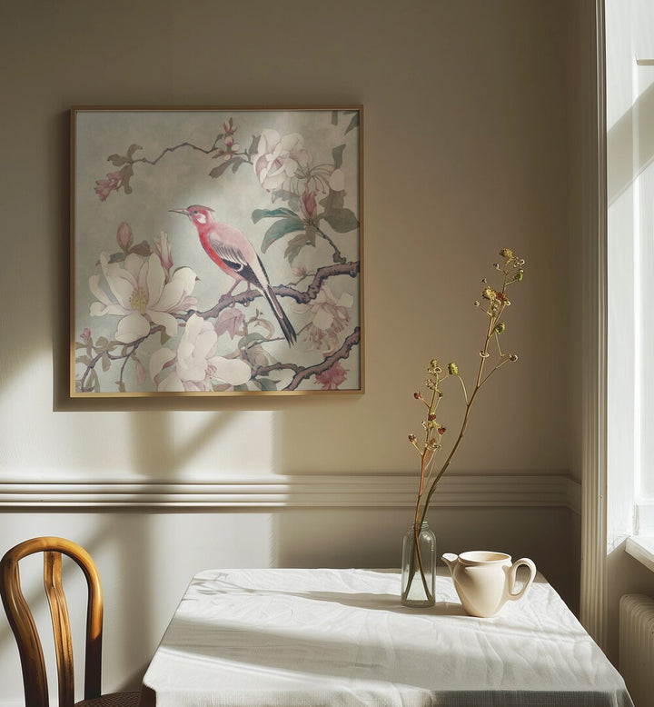 Chinoiserie Bird IV, Animal Paintings, by Andrea Haase, brings spring vibes to your space with vibrant wildlife art.