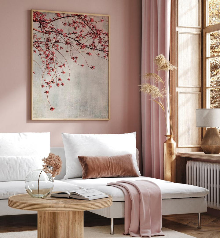Brighten your space with BRANCHES, FLORAL FLOWER PAINTINGS, showcasing elegant floral designs in a modern setting.