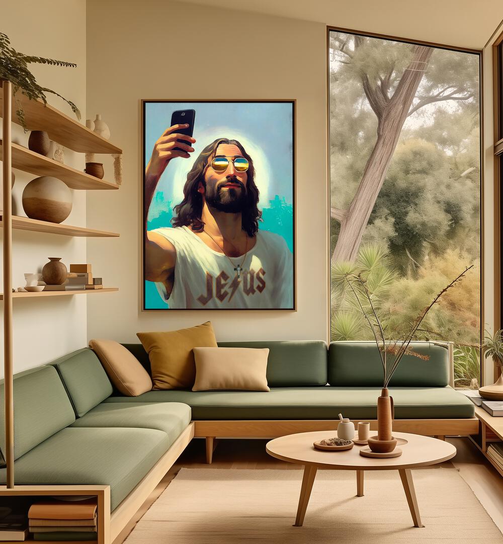 Stylish I AM JESUS, ALTERED ART PRINTS by Dikhotomy, perfect for adding a creative touch to your space.