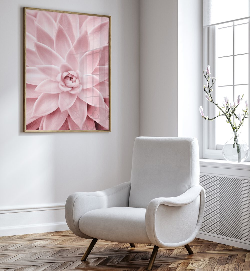 Stunning PINK SUCCULENT, FLORAL FLOWER PAINTINGS enhance home decor with beauty and low-maintenance charm.