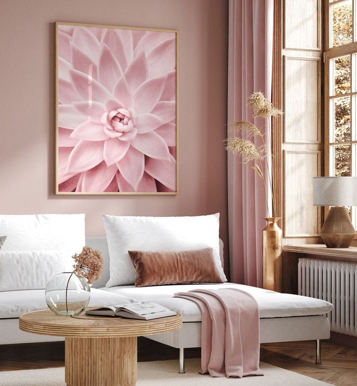 Elegant PINK SUCCULENT, FLORAL FLOWER PAINTINGS enhance home decor with beauty and low-maintenance charm.