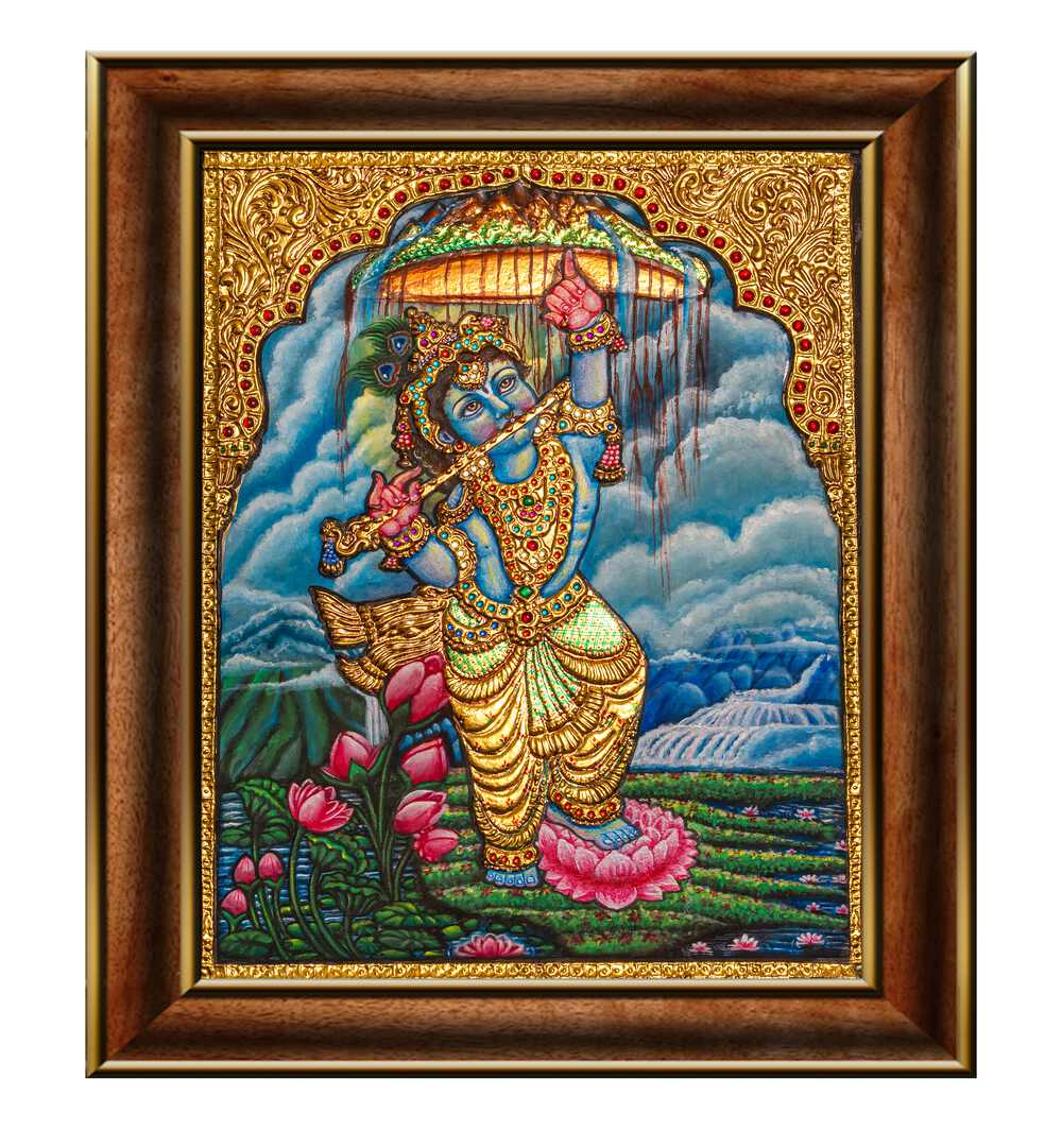 SRI GOVARDHANA KRISHNA , HANDMADE ARTWORKS