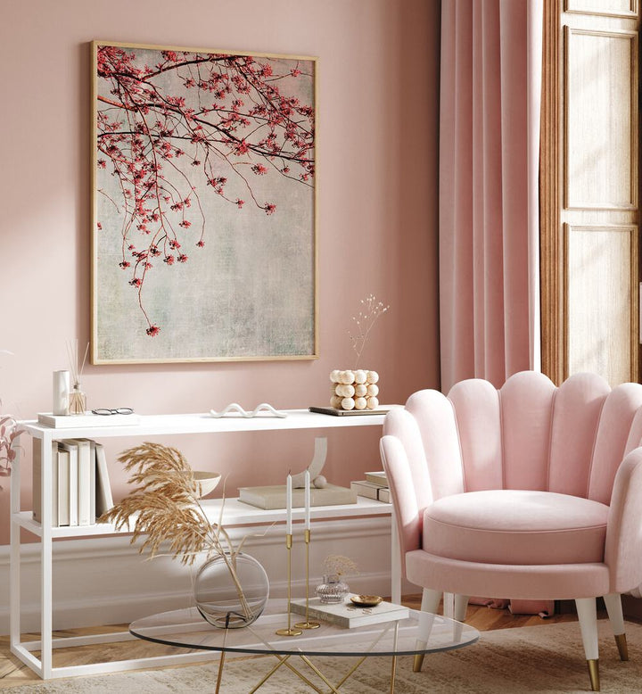 Stylish interior featuring BRANCHES, FLORAL FLOWER PAINTINGS, enhancing spaces with elegant floral beauty.