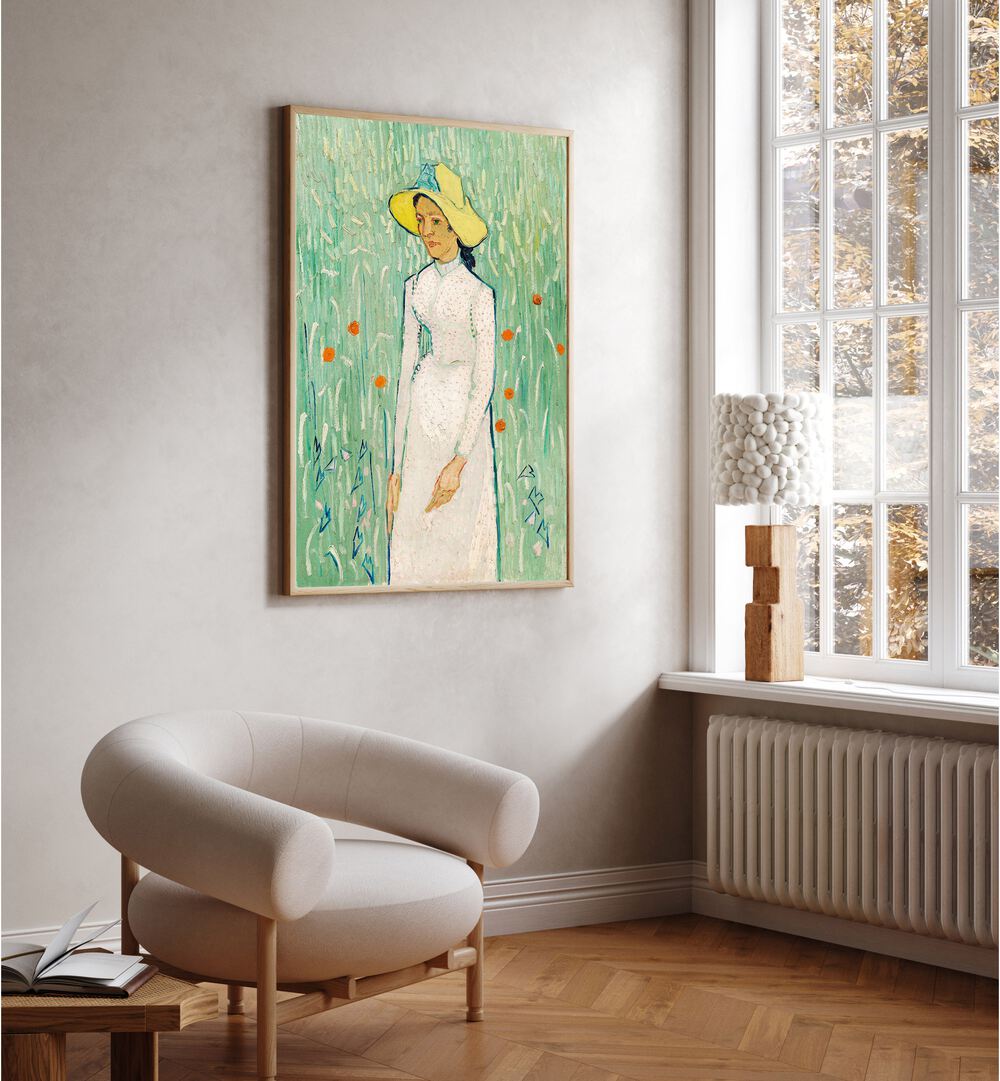 GIRL IN WHITE (1890) ,  VINTAGE PAINTINGS