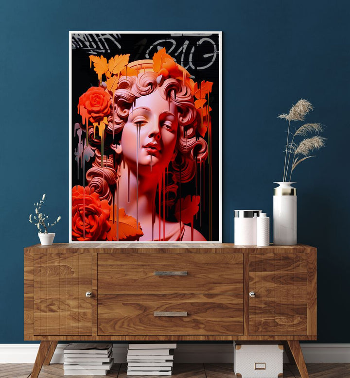 VANDAL PERSEFONE, ALTERED ART PRINTS by DIKHOTOMY features vibrant visuals perfect for modern decor enthusiasts.