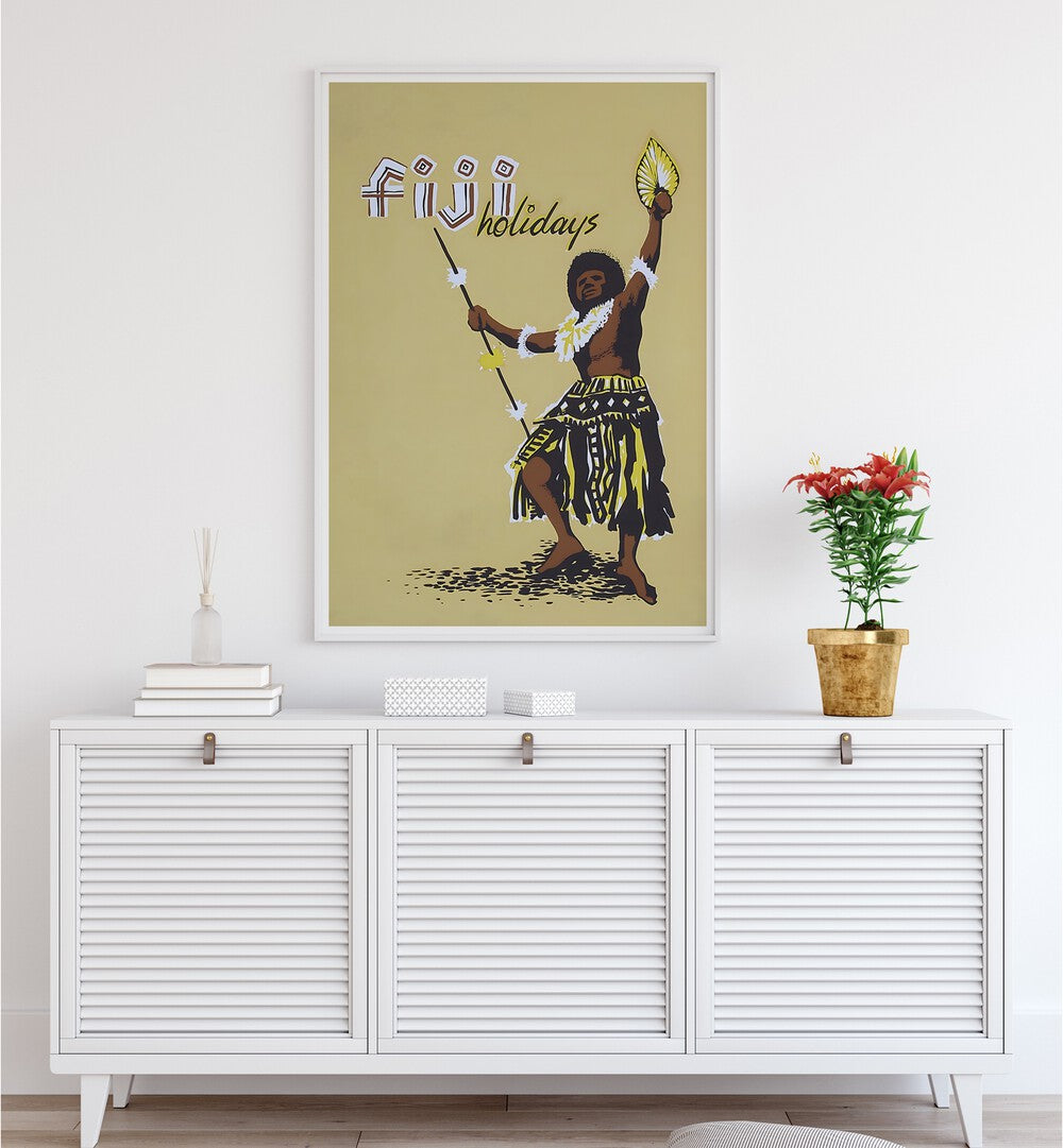 Fiji Vintage Travel Posters showcase vibrant art that captures the allure of Fiji's culture and beauty for any home.