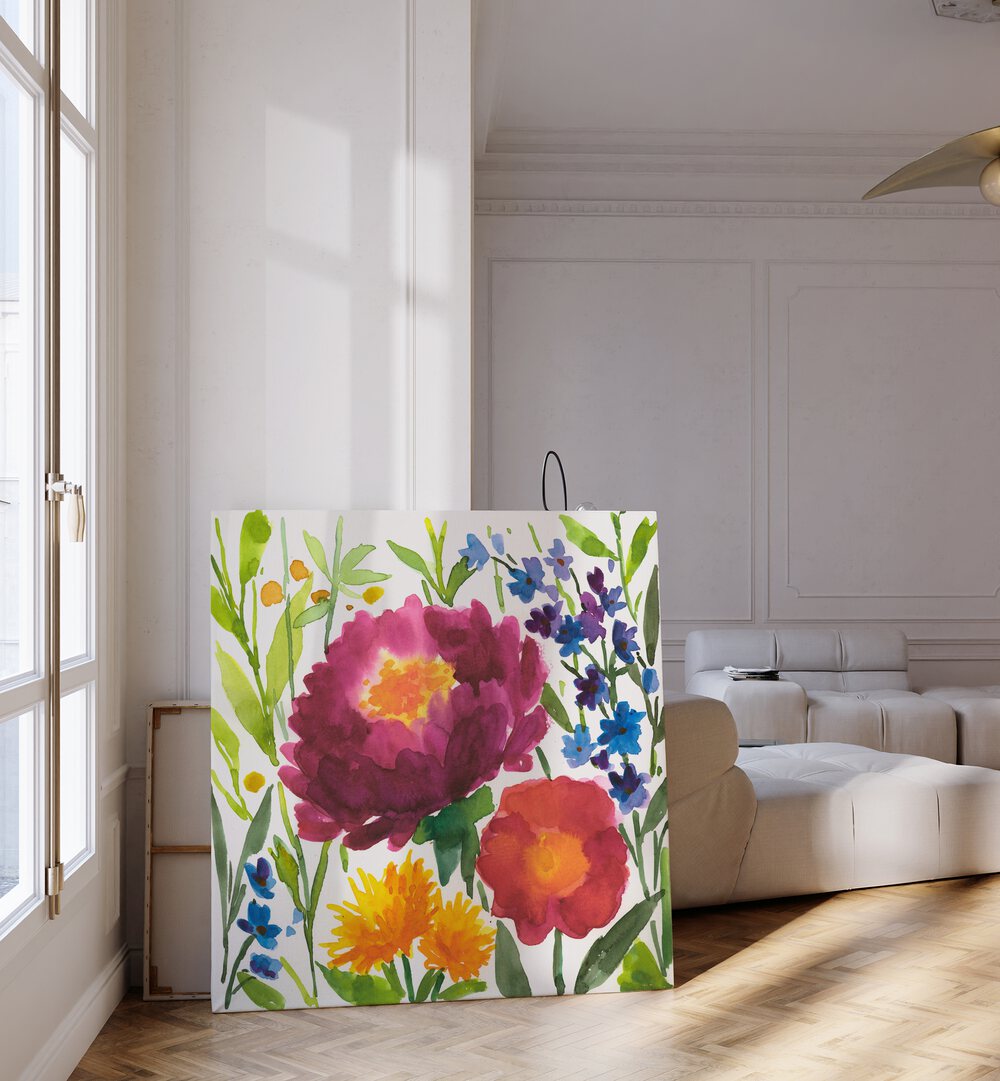 Brighten your space with MORNING, FLORAL FLOWER PAINTINGS showcasing vibrant blooms and serene colors.
