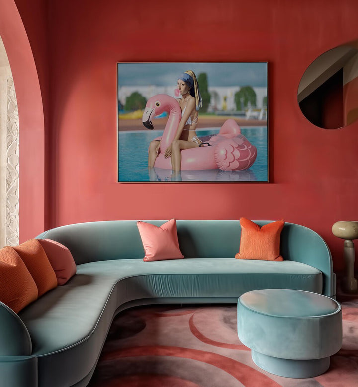 SEXY PEARL, ALTERED ART PRINTS by DIKHOTOMY adds a bold, artistic flair to modern decor with captivating charm.